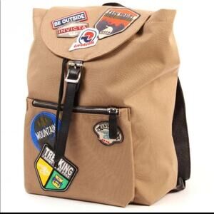 INVICTA BAGS Alpino Heritage Patch Tan Backpack NWT